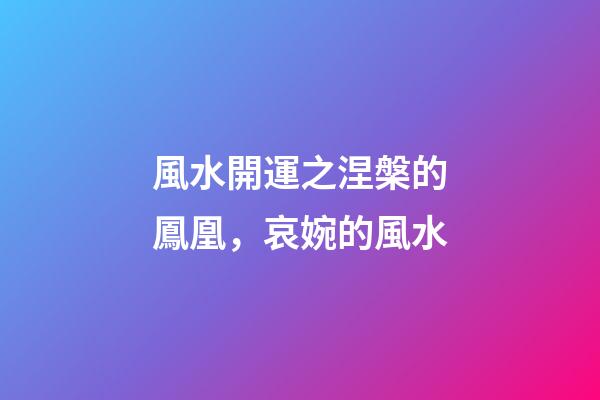 風水開運之涅槃的鳳凰，哀婉的風水