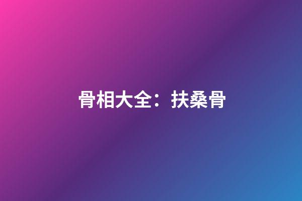 骨相大全：扶桑骨