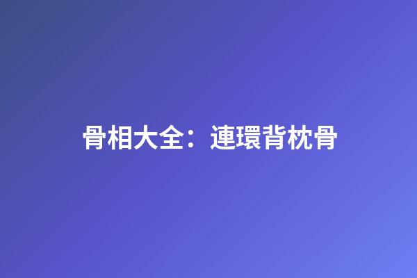 骨相大全：連環背枕骨